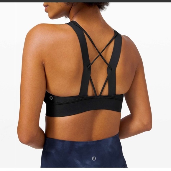lululemon athletica Tops - Lululemon Strong at Heart Bra *Medium Support, C/D Cup
Black